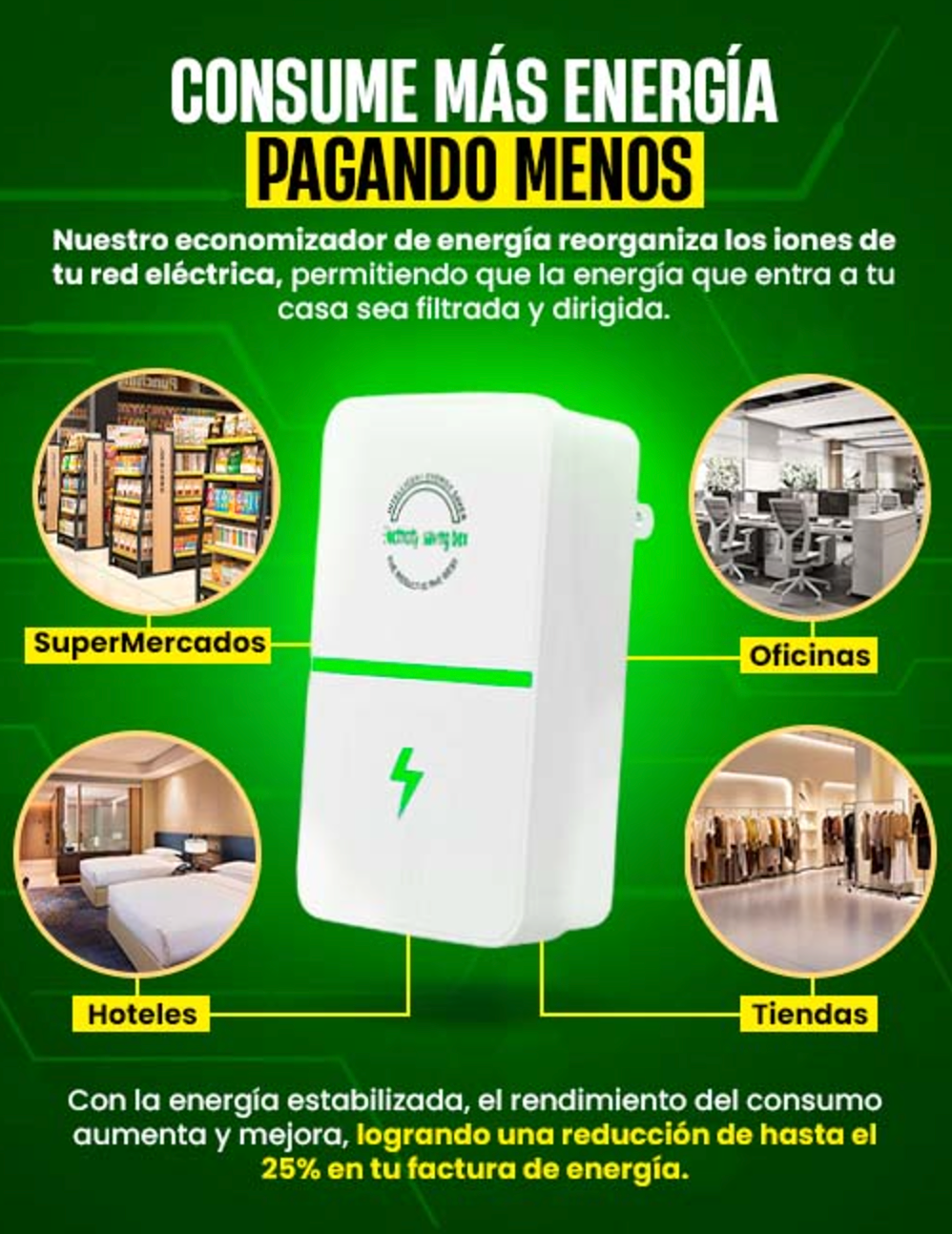 ENERGI X – Dispositivo de Ahorro de Energía - 2X1 HOY