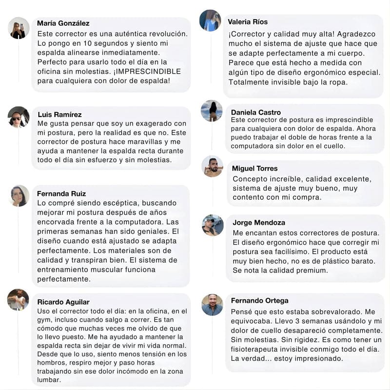 PosturaPro™ | Corrige la postura y alivia el dolor de espalda.