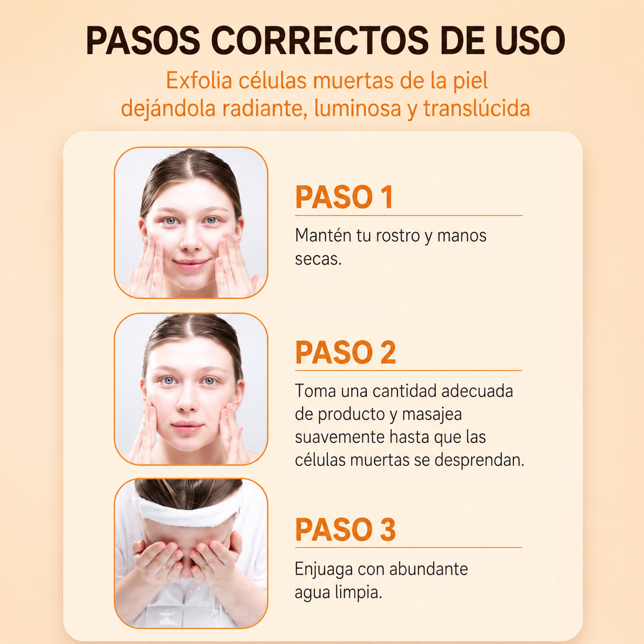GEL EXFOLIANTE ENZIMÁTICO DE NARANJA
